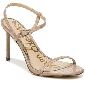 SAM Edelman Dara Croc Embossed Stiletto Sandal